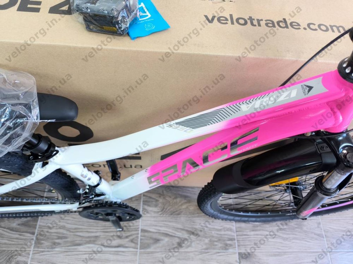 Велосипед AL 26" SPACE IZIDA DD FR рама-13" рожево-білий 2026