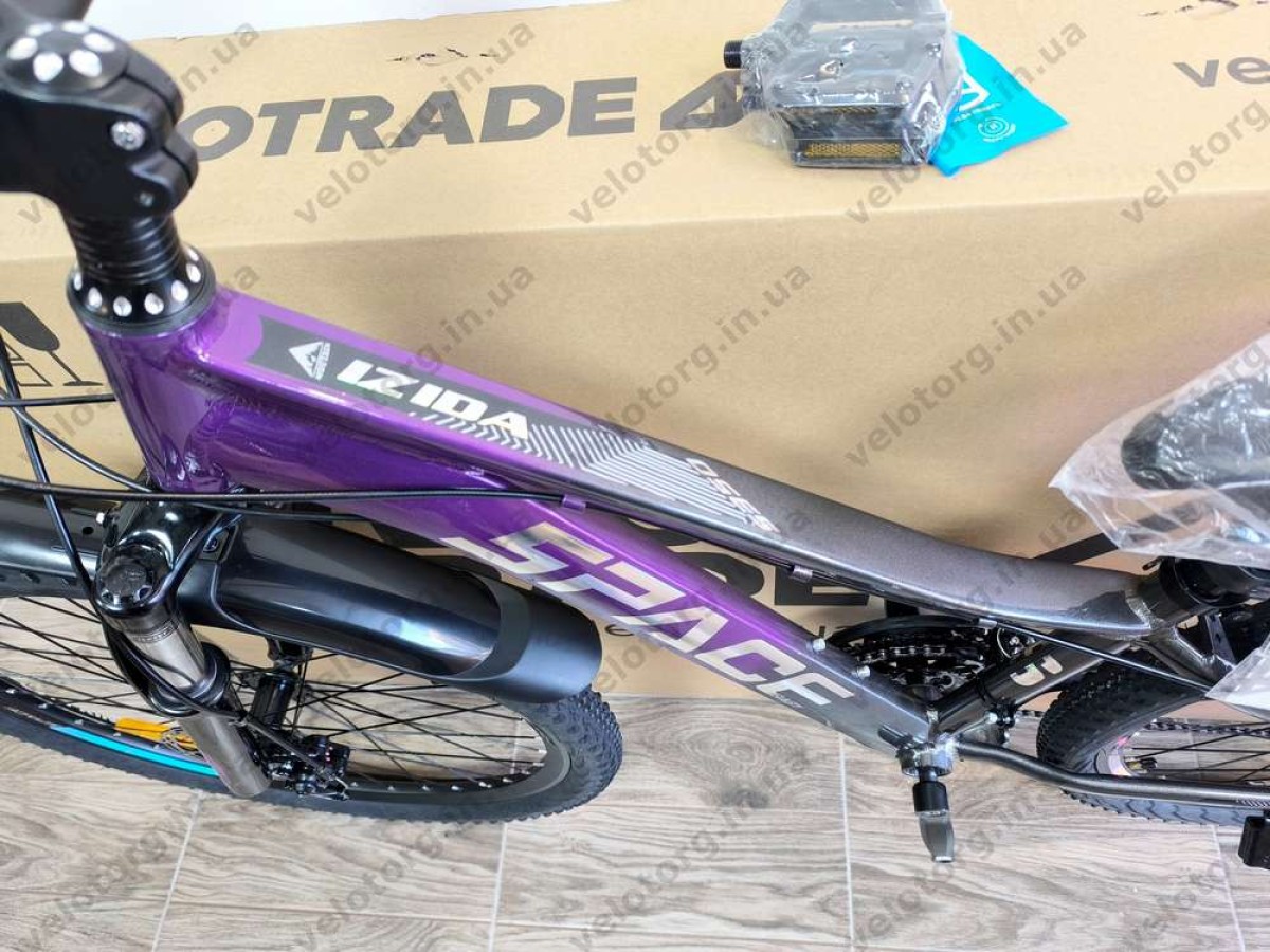 Велосипед AL 26″ SPACE IZIDA DD FR рама-13″ фіолетово-сріблястий 2026