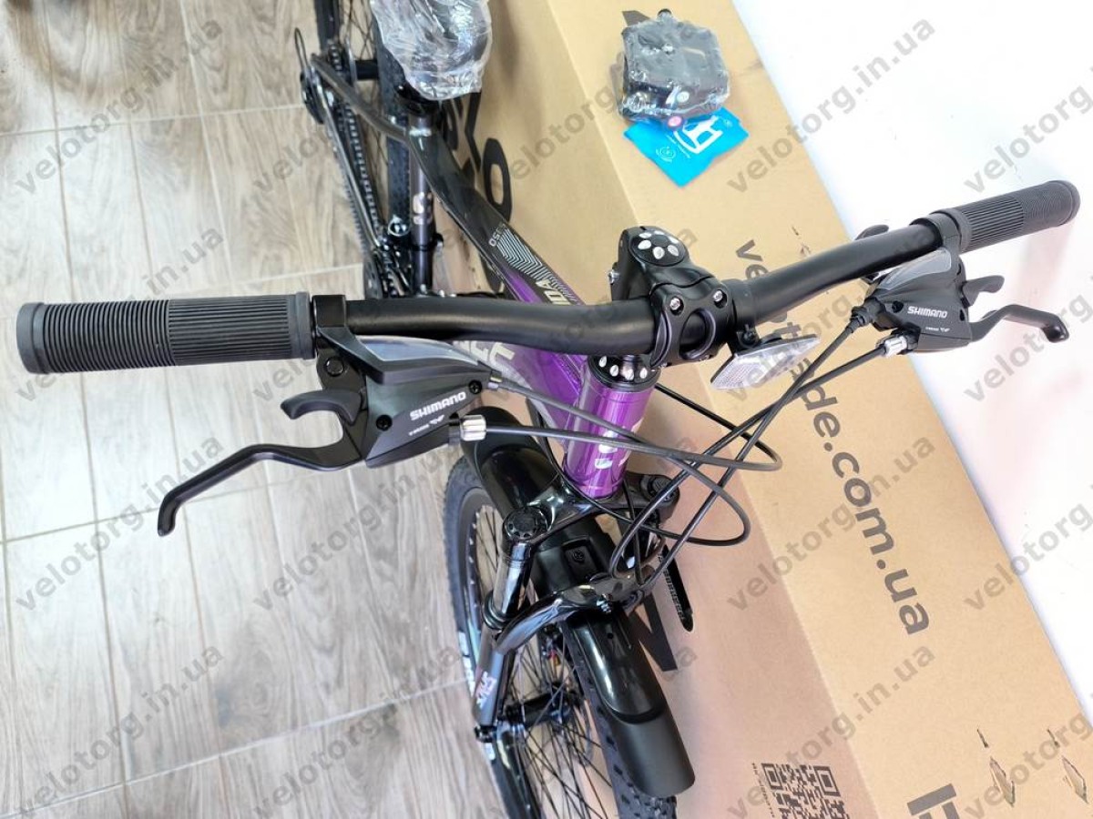 Велосипед AL 26″ SPACE IZIDA DD FR рама-13″ фіолетово-сріблястий 2026
