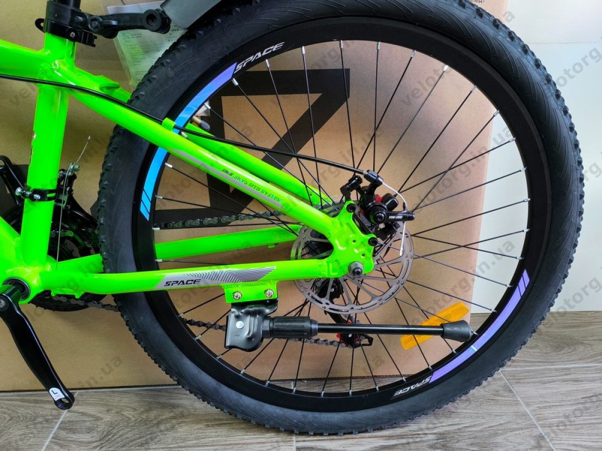 Велосипед AL 26" SPACE LYRA DD FR рама-13" сріблясто-зелений 2026
