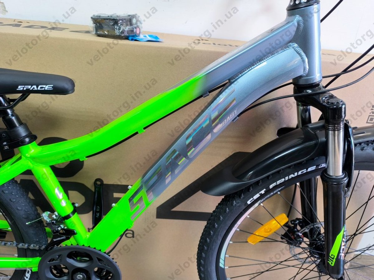Велосипед AL 26" SPACE LYRA DD FR рама-13" сріблясто-зелений 2026