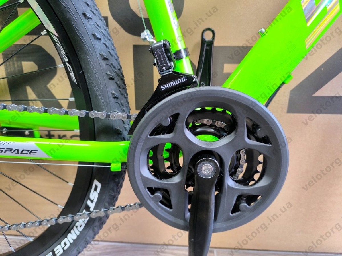 Велосипед AL 26" SPACE LYRA DD FR рама-13" сріблясто-зелений 2026