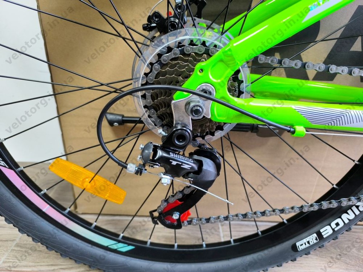 Велосипед AL 26" SPACE LYRA DD FR рама-13" сріблясто-зелений 2026