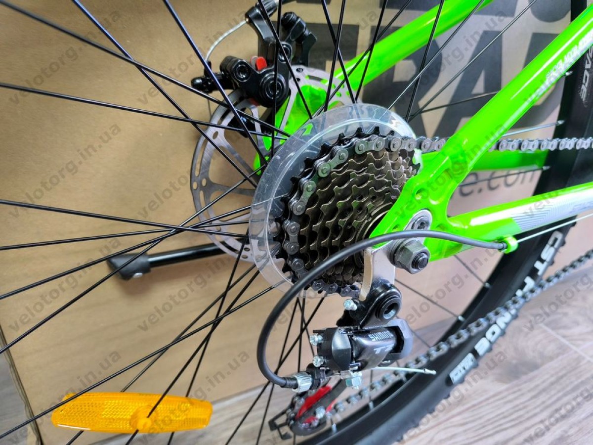 Велосипед AL 26" SPACE LYRA DD FR рама-13" сріблясто-зелений 2026