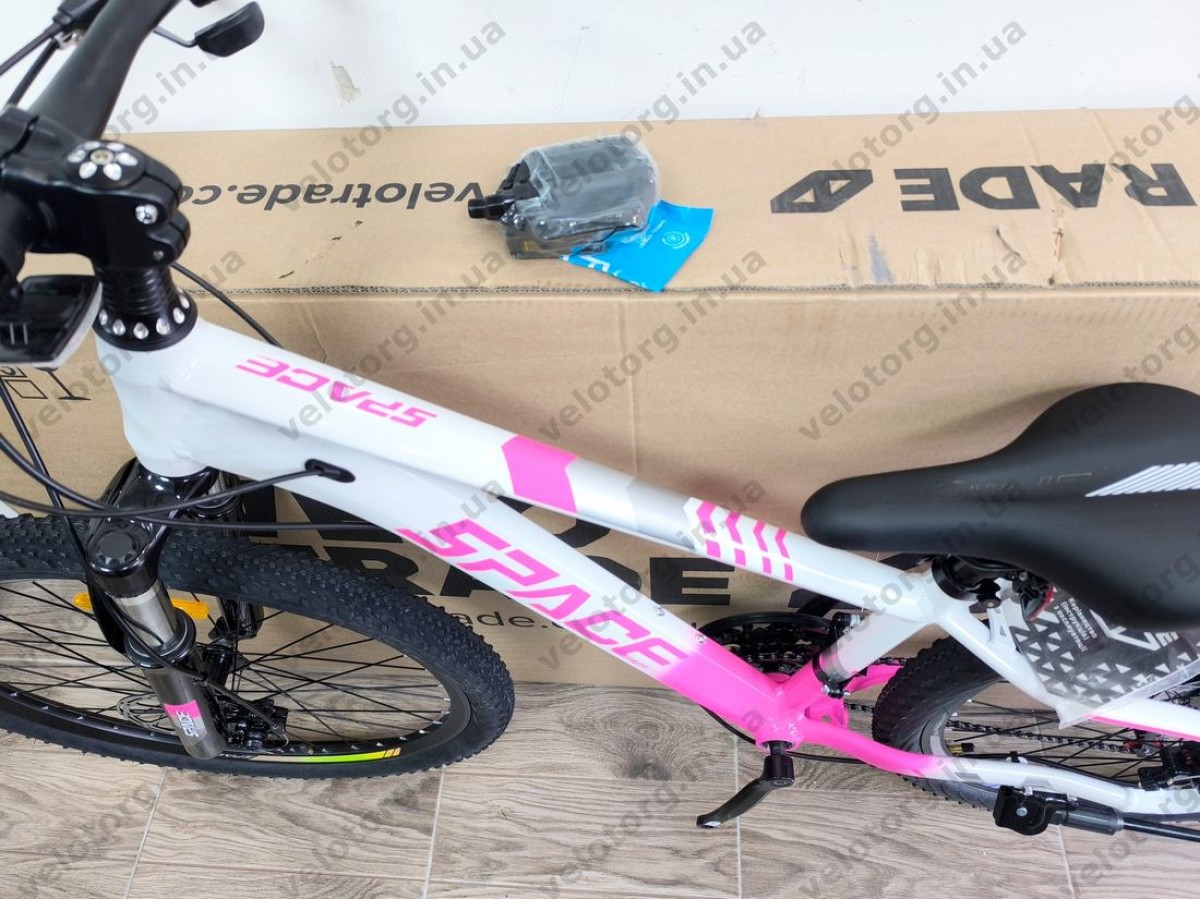 Велосипед AL 26" SPACE MERCURY DD FR рама-13" біло-рожевий 2026