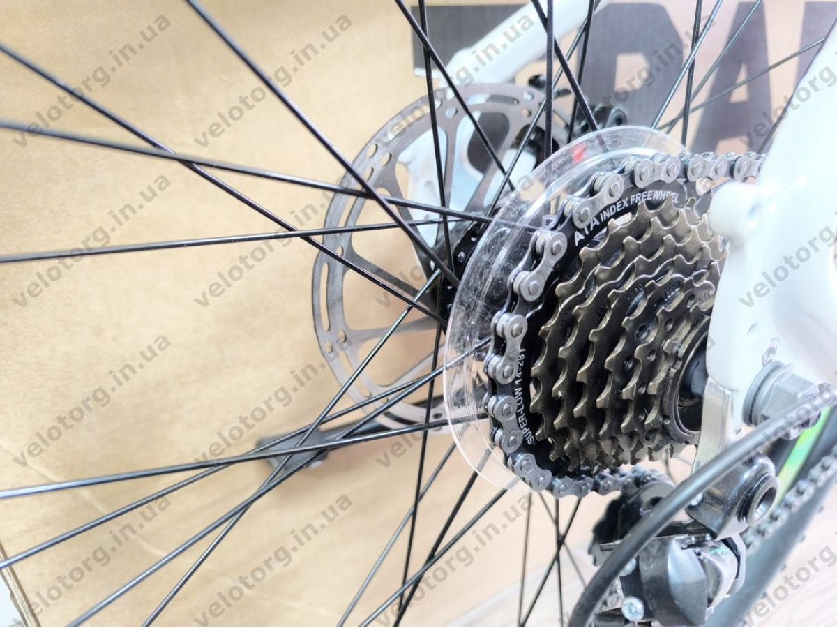 Велосипед AL 26" SPACE MERCURY DD FR рама-13" біло-рожевий 2026