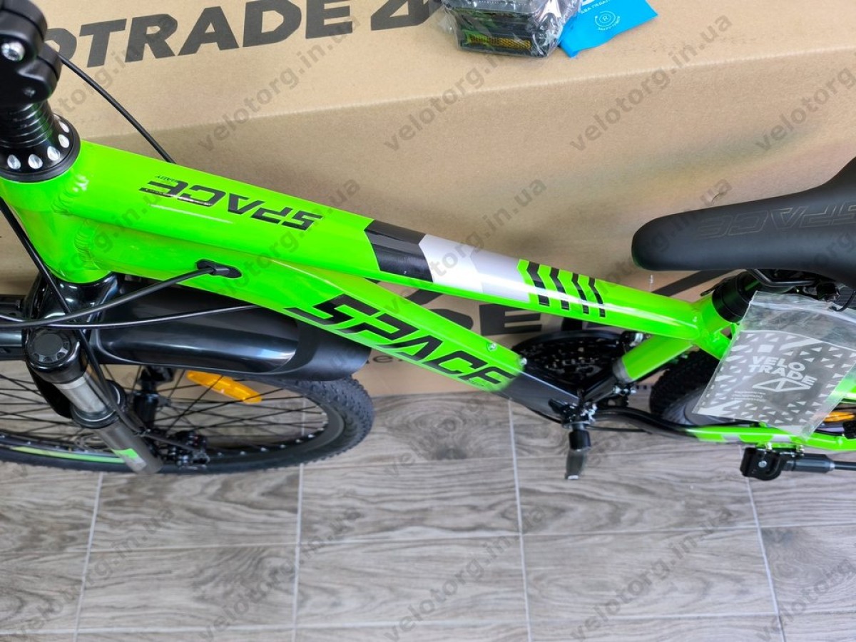 Велосипед AL 26" SPACE MERCURY DD FR рама-13" зелено-чорний 2026