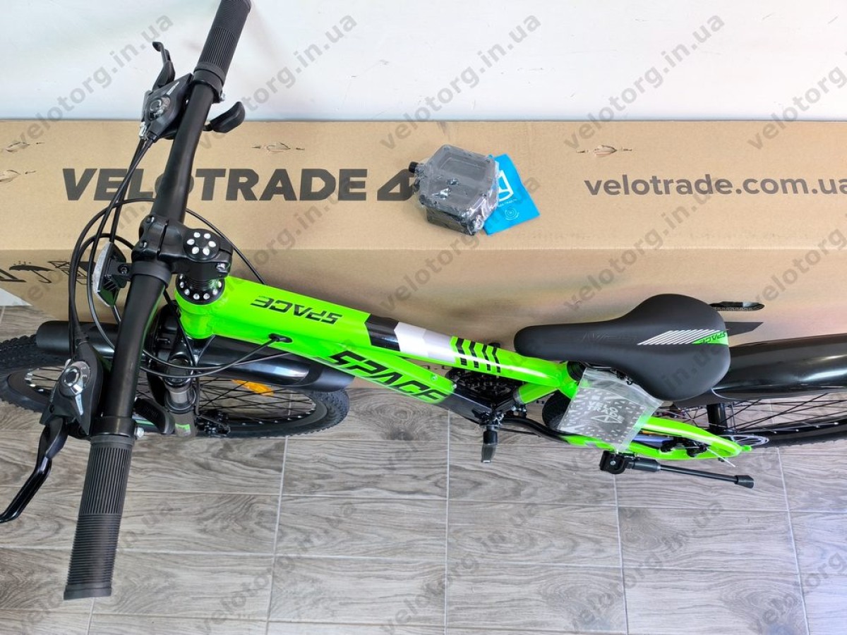 Велосипед AL 26" SPACE MERCURY DD FR рама-13" зелено-чорний 2026