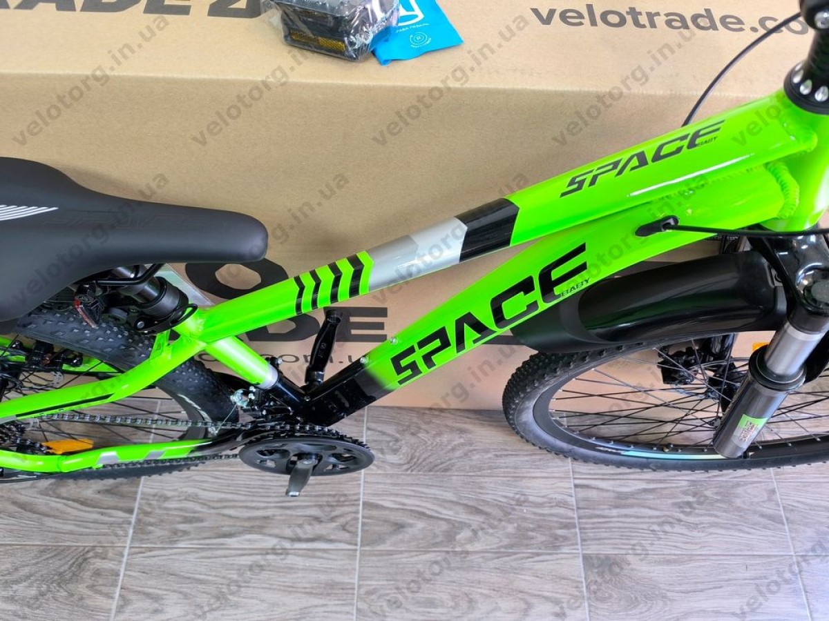 Велосипед AL 26" SPACE MERCURY DD FR рама-13" зелено-чорний 2026
