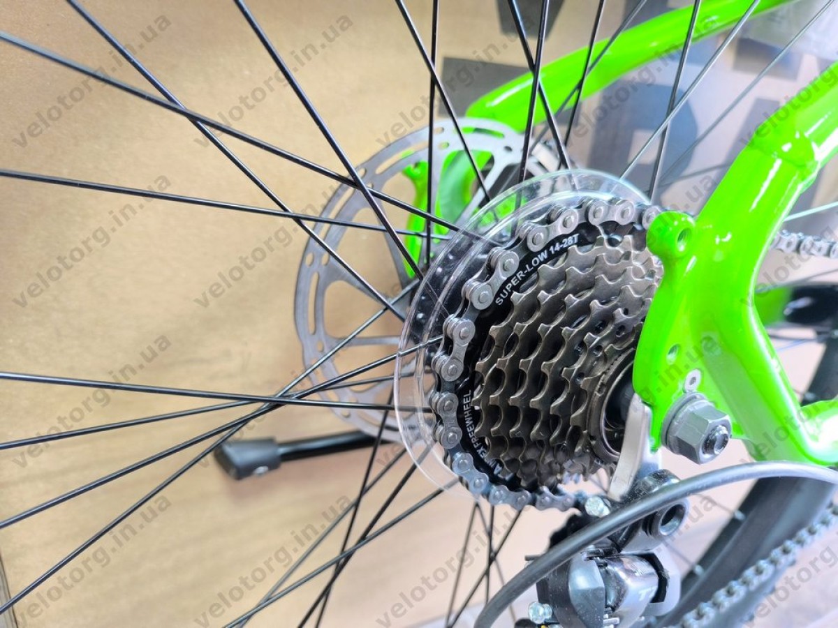 Велосипед AL 26" SPACE MERCURY DD FR рама-13" зелено-чорний 2026