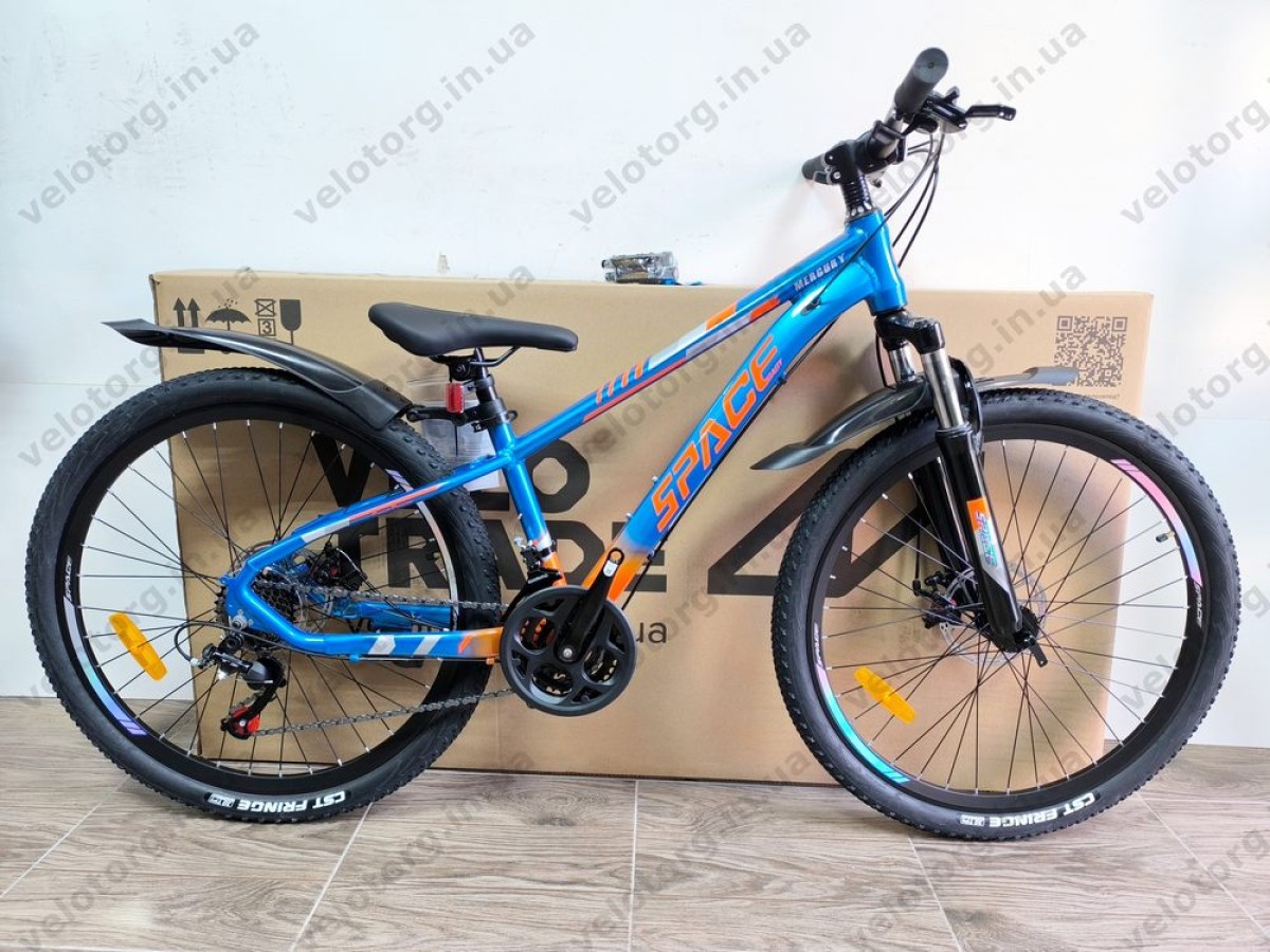 Велосипед AL 26" SPACE MERCURY DD FR рама-13" синьо-помаранчевий 2026