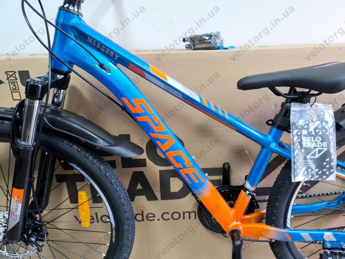 Велосипед AL 26" SPACE MERCURY DD FR рама-13" синьо-помаранчевий 2026