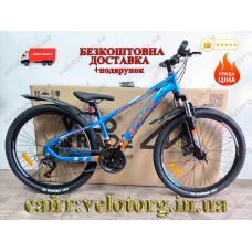 Велосипед AL 26" SPACE MERCURY DD FR рама-13" синьо-помаранчевий 2026