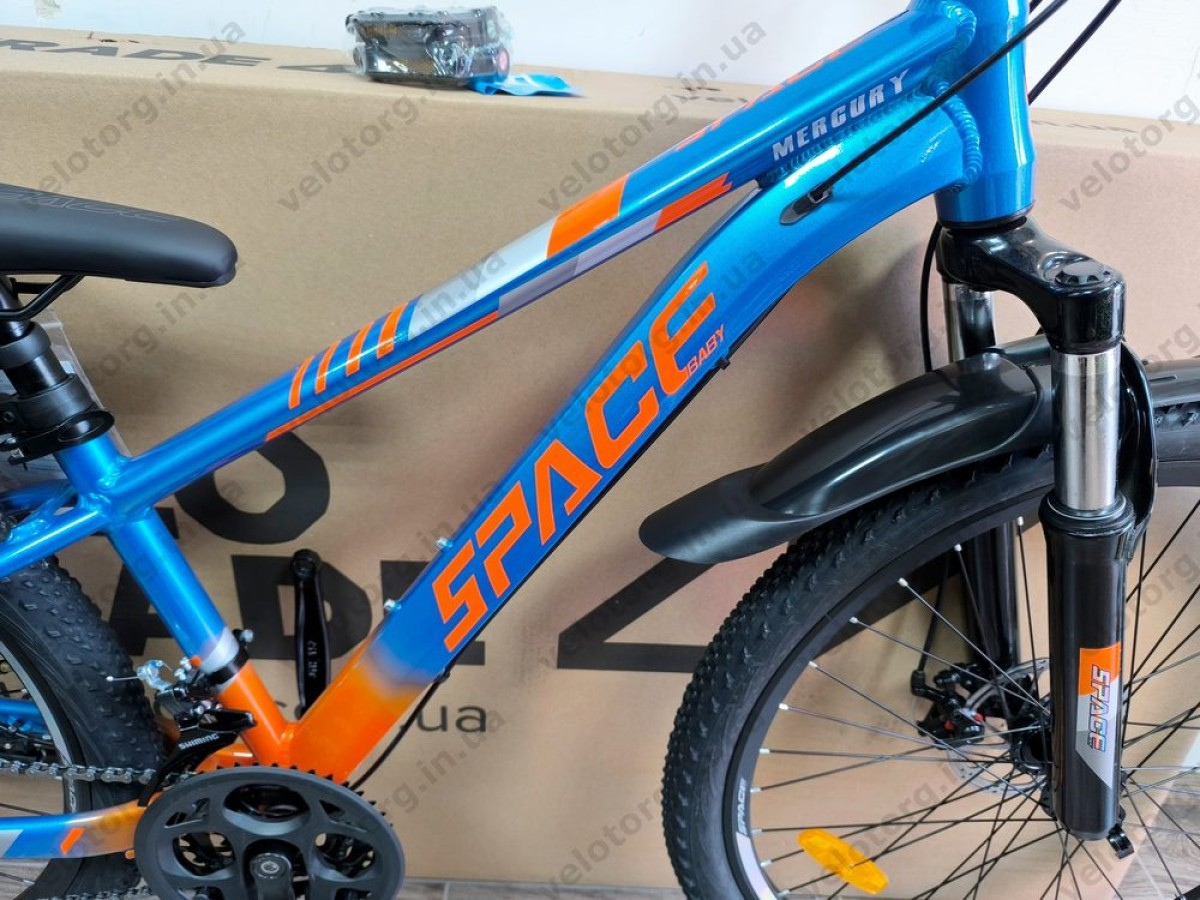 Велосипед AL 26" SPACE MERCURY DD FR рама-13" синьо-помаранчевий 2026