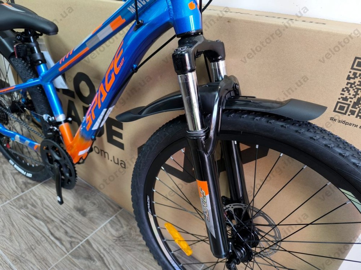 Велосипед AL 26" SPACE MERCURY DD FR рама-13" синьо-помаранчевий 2026