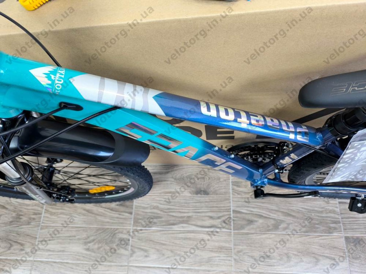 Велосипед AL 26″ SPACE PHAETON DD FR рама 13″ синьо-бірюзовий 2026