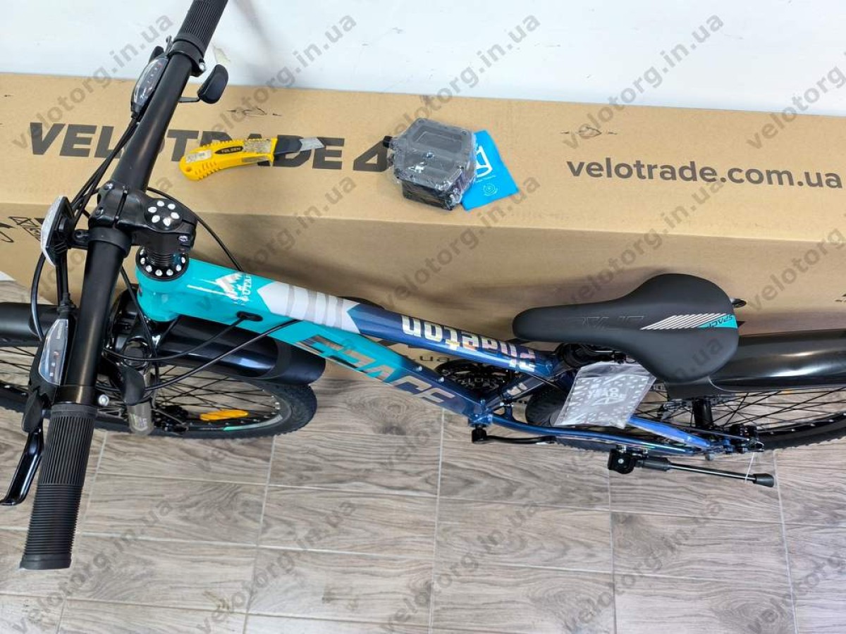 Велосипед AL 26″ SPACE PHAETON DD FR рама 13″ синьо-бірюзовий 2026