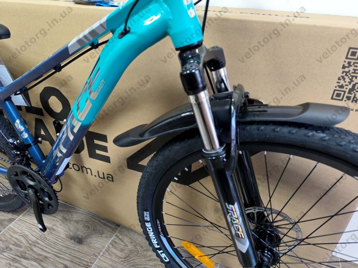 Велосипед AL 26″ SPACE PHAETON DD FR рама 13″ синьо-бірюзовий 2026
