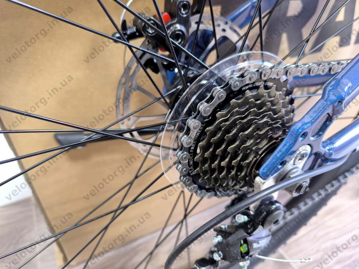 Велосипед AL 26″ SPACE PHAETON DD FR рама 13″ синьо-бірюзовий 2026