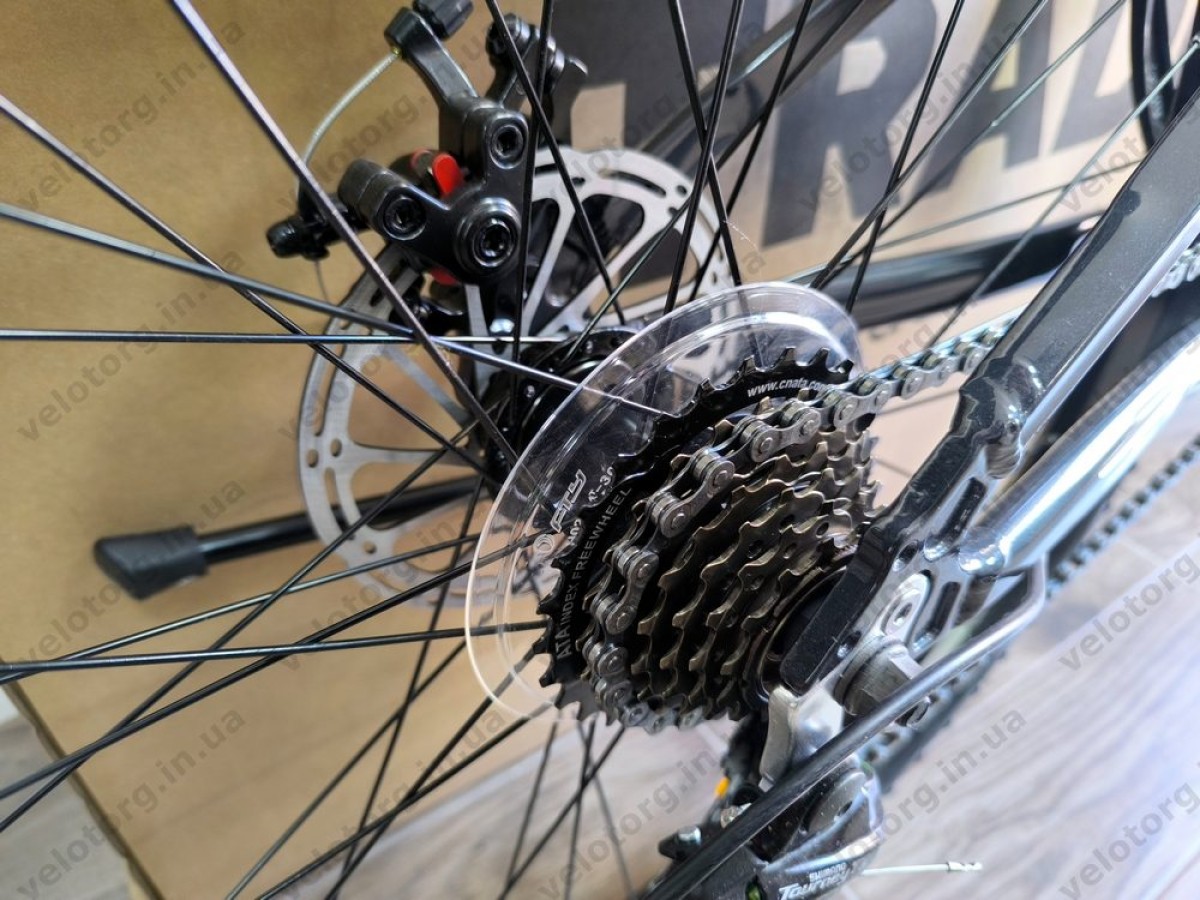 Велосипед AL 26" SPACE PHAETON DD FR рама-13" сіро-жовтий 2026