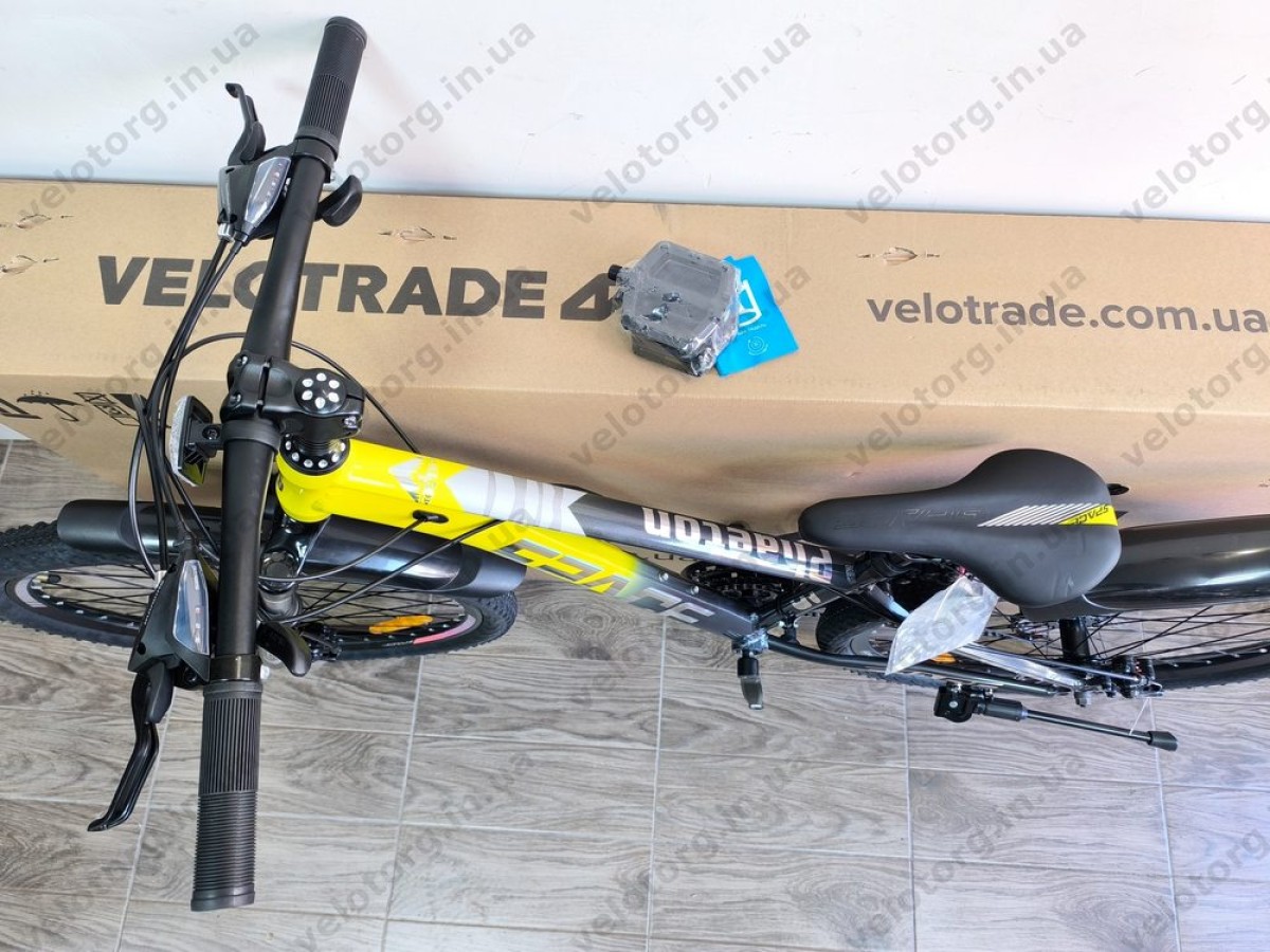 Велосипед AL 26" SPACE PHAETON DD FR рама-13" сіро-жовтий 2026