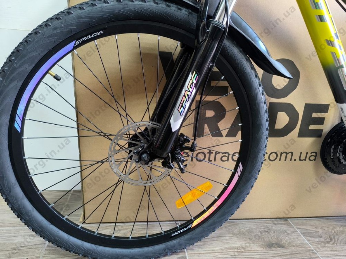 Велосипед AL 26" SPACE PHAETON DD FR рама-13" сіро-жовтий 2026