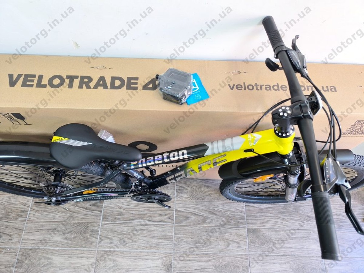 Велосипед AL 26" SPACE PHAETON DD FR рама-13" сіро-жовтий 2026