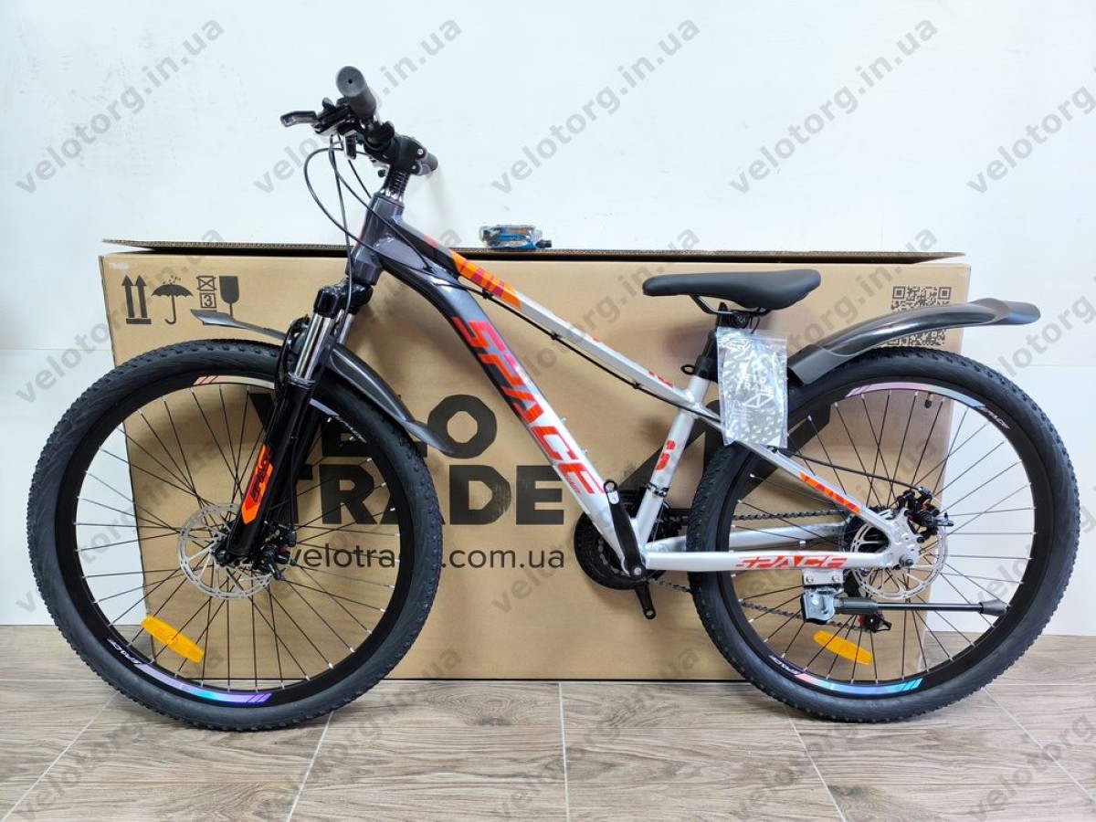 Велосипед AL 26" SPACE PHAETON DD FR рама-13" сіро-сріблястий 2026