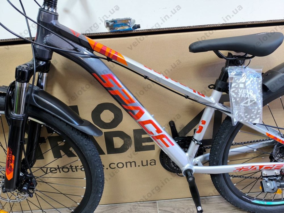 Велосипед AL 26" SPACE PHAETON DD FR рама-13" сіро-сріблястий 2026