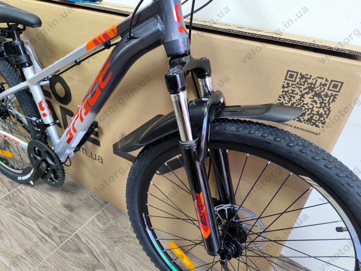 Велосипед AL 26" SPACE PHAETON DD FR рама-13" сіро-сріблястий 2026