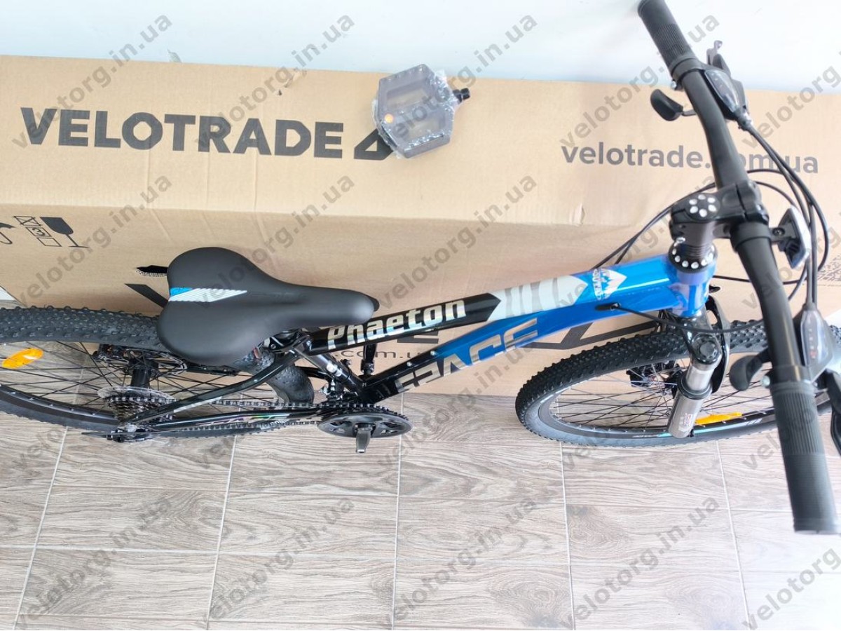 Велосипед AL 26″ SPACE PHAETON DD FR рама 13″ чорно-синій 2026
