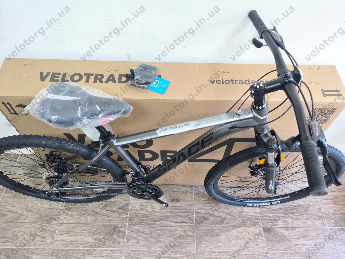 Велосипед AL 27.5" SPACE PHAETON DD FR рама 17" графітовий 2026