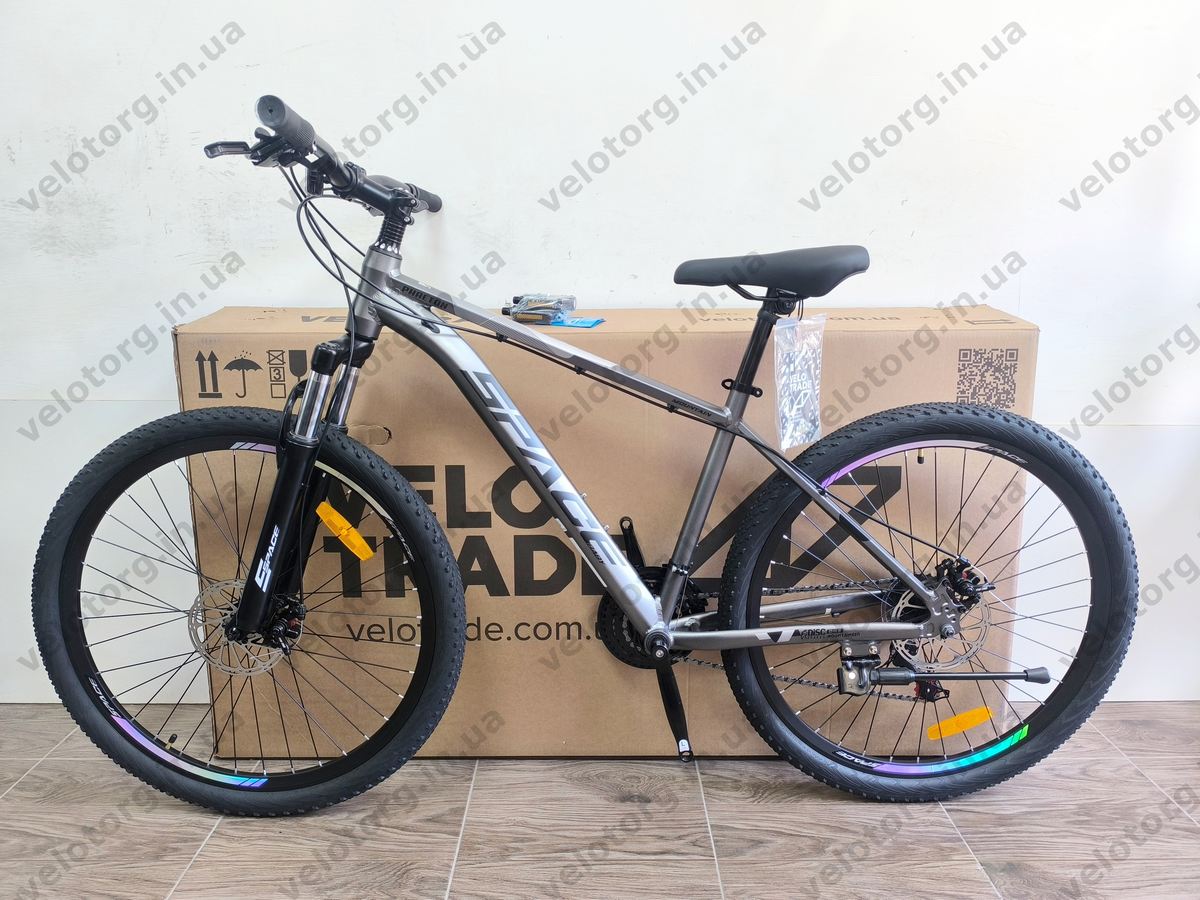 Велосипед AL 27.5" SPACE PHAETON DD FR рама 17" графітовий 2026