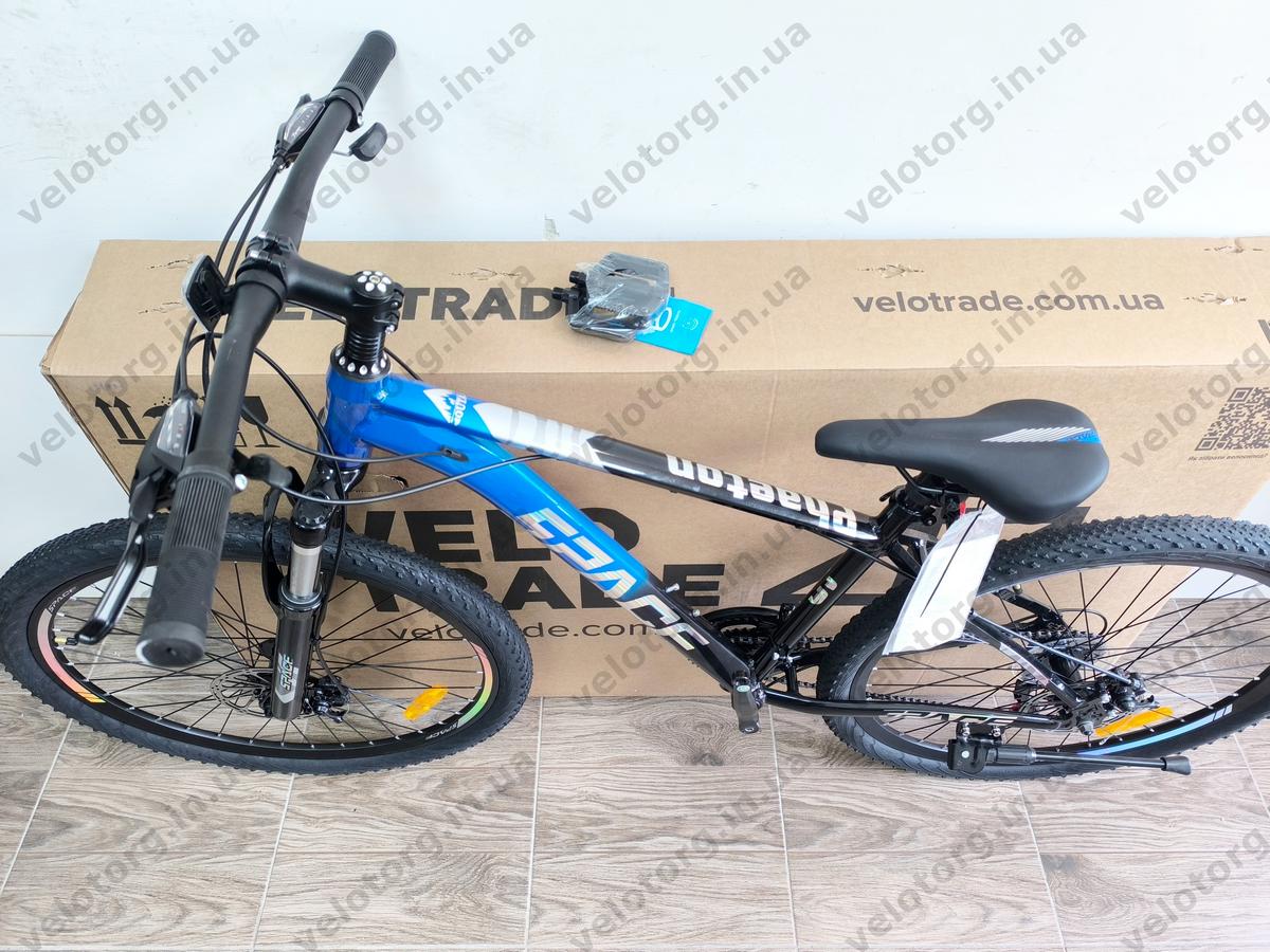 Велосипед AL 27.5" SPACE PHAETON DD FR рама 17" чорно-синій 2026