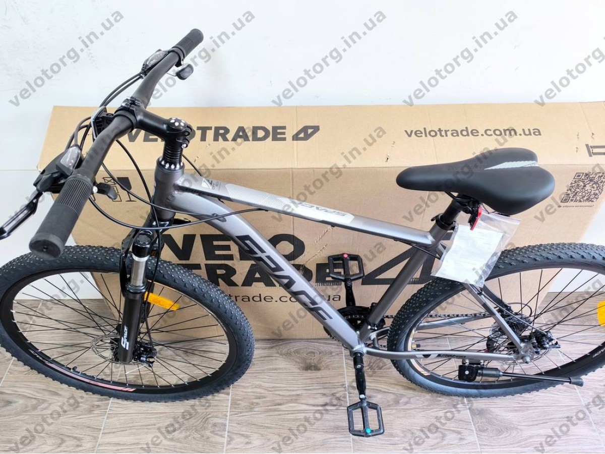 Велосипед AL 29" SPACE PHAETON DD FR рама 18" графітовий 2026