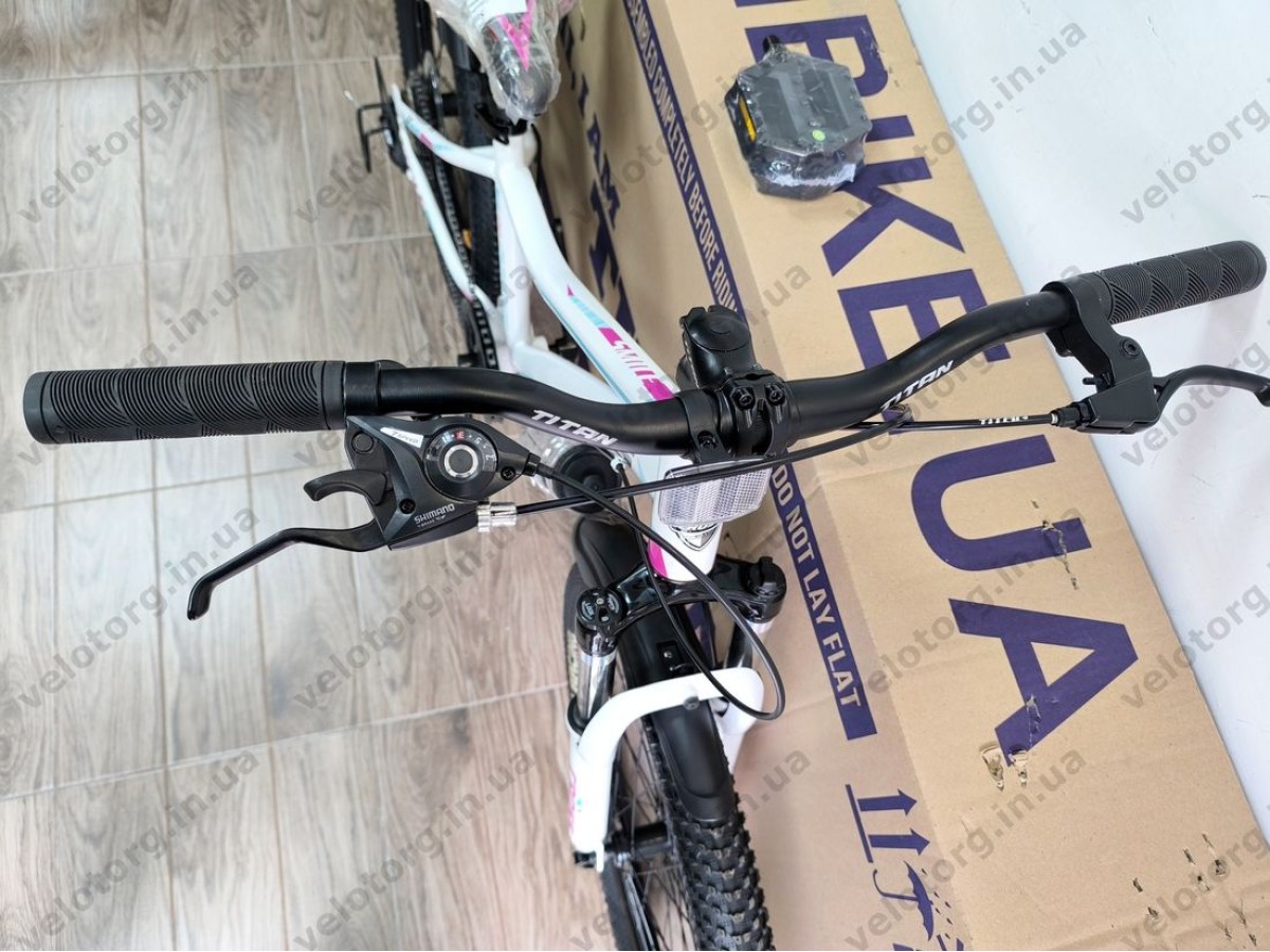 Велосипед Cross 24" Smile white‑green-violet — сучасний підлітковий хардтейл 