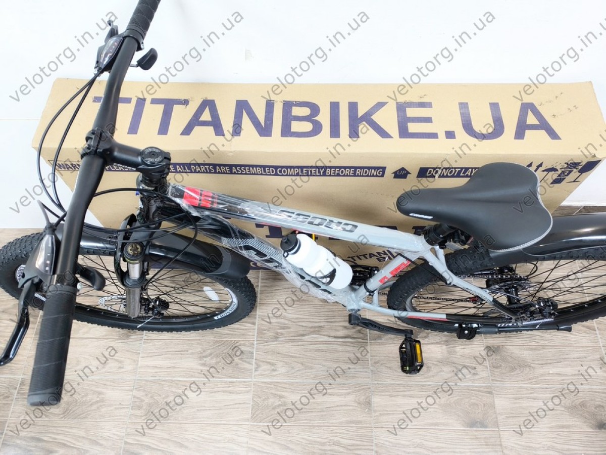 Велосипед Cross 27,5" Flash 2024 Рама-17" grey-black