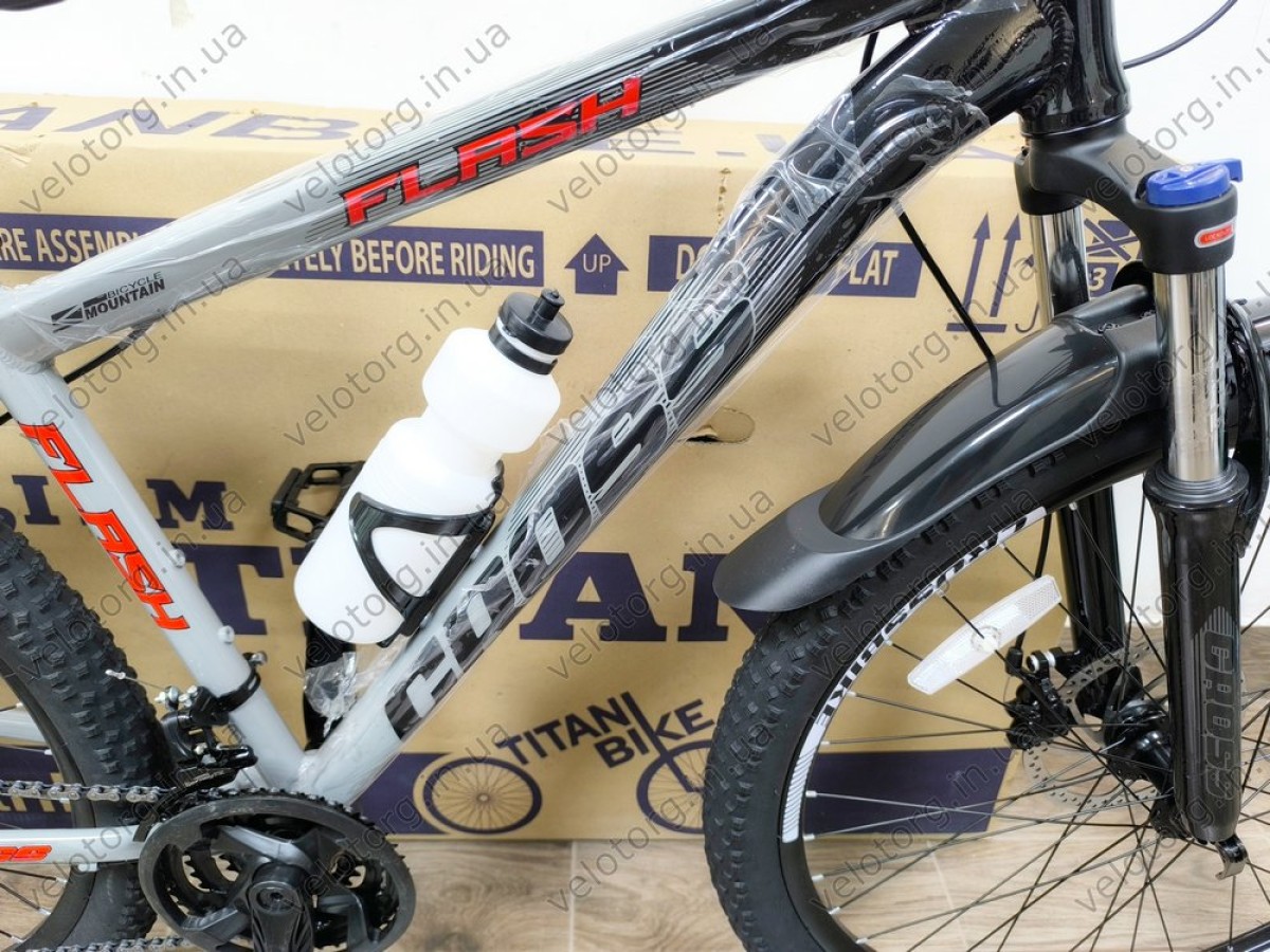 Велосипед Cross 27,5" Flash 2024 Рама-17" grey-black
