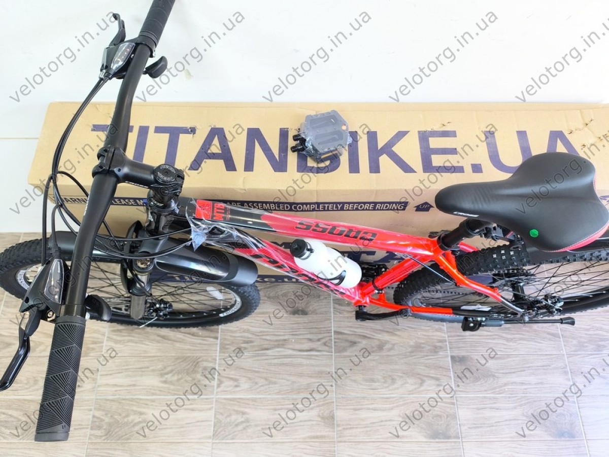 Велосипед Cross 27,5" Flash 2024 Рама-17" red-black