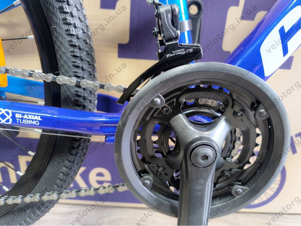 Велосипед CrossBike 24″ Convoy 2026 рама 11″ blue-black - алюмінієвий