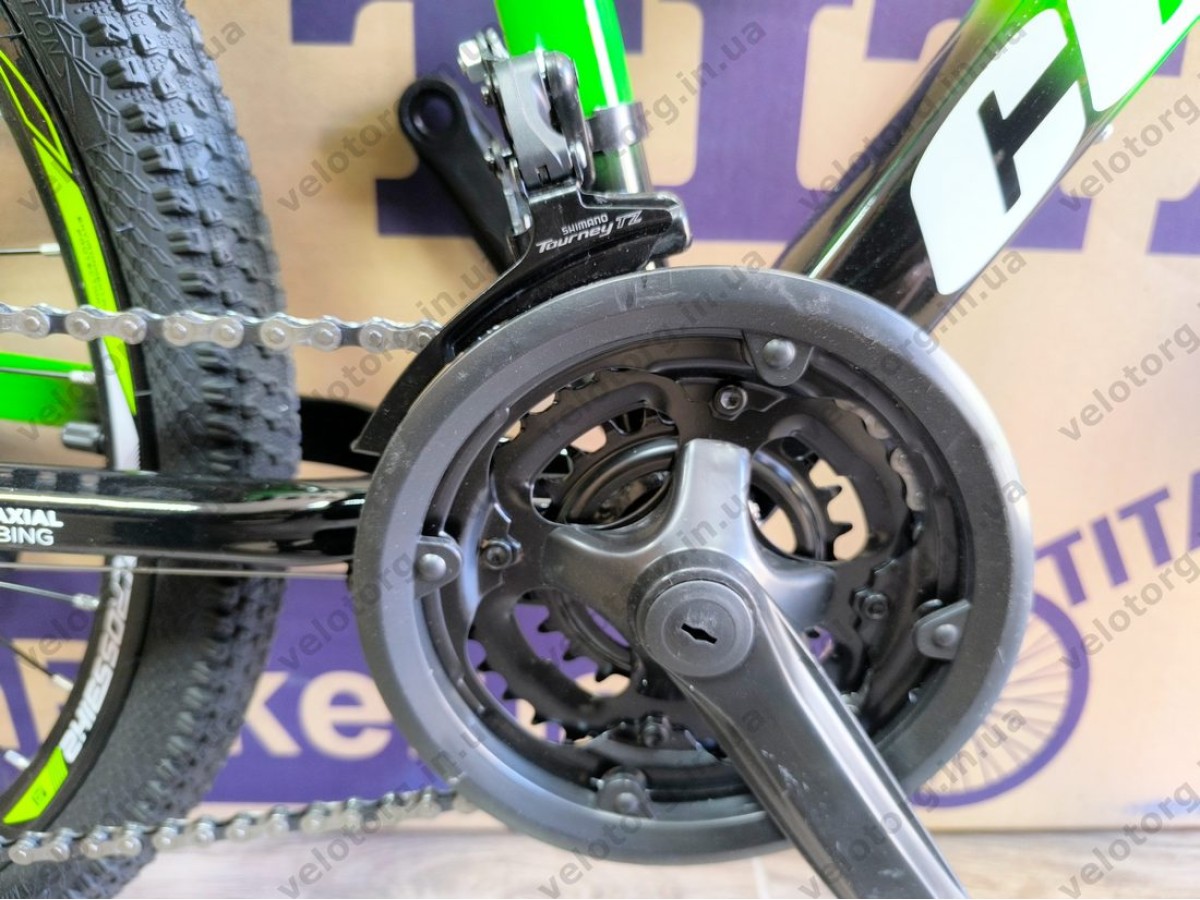Велосипед CrossBike 24″ Convoy 2026 рама 11″ green-black - алюмінієвий