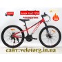 Велосипед CrossBike 24″ Convoy 2026 рама 11″ red-black - алюмінієвий
