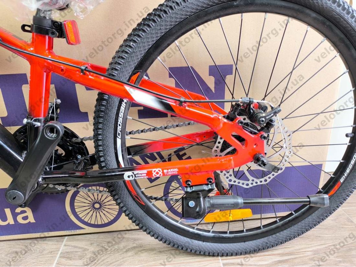 Велосипед CrossBike 24″ Convoy 2026 рама 11″ red-black - алюмінієвий