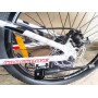 Велосипед CrossBike 24" Dragster Susp Рама 11" white-red – надійний гірський байк для підлітків