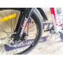Велосипед CrossBike 24" Dragster Susp Рама 11" white-red – надійний гірський байк для підлітків
