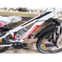 Велосипед CrossBike 24" Dragster Susp Рама 11" white-red – надійний гірський байк для підлітків