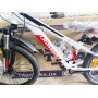 Велосипед CrossBike 24" Dragster Susp Рама 11" white-red – надійний гірський байк для підлітків