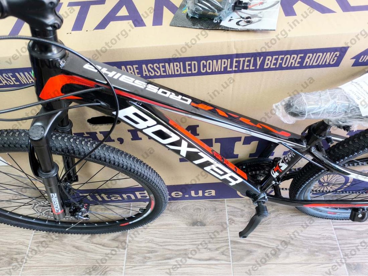 Велосипед CrossBike 26″ Boxter 2026 рама 12.5″ black-white-red