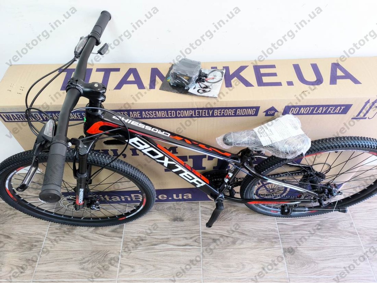 Велосипед CrossBike 26″ Boxter 2026 рама 12.5″ black-white-red