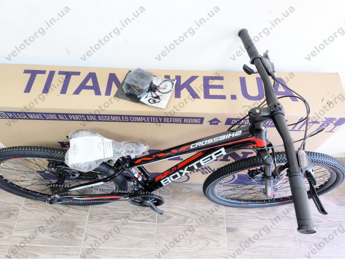 Велосипед CrossBike 26″ Boxter 2026 рама 12.5″ black-white-red